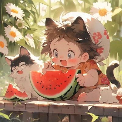 动漫吃瓜头像图文,趣味横生的二次元表情包盛宴